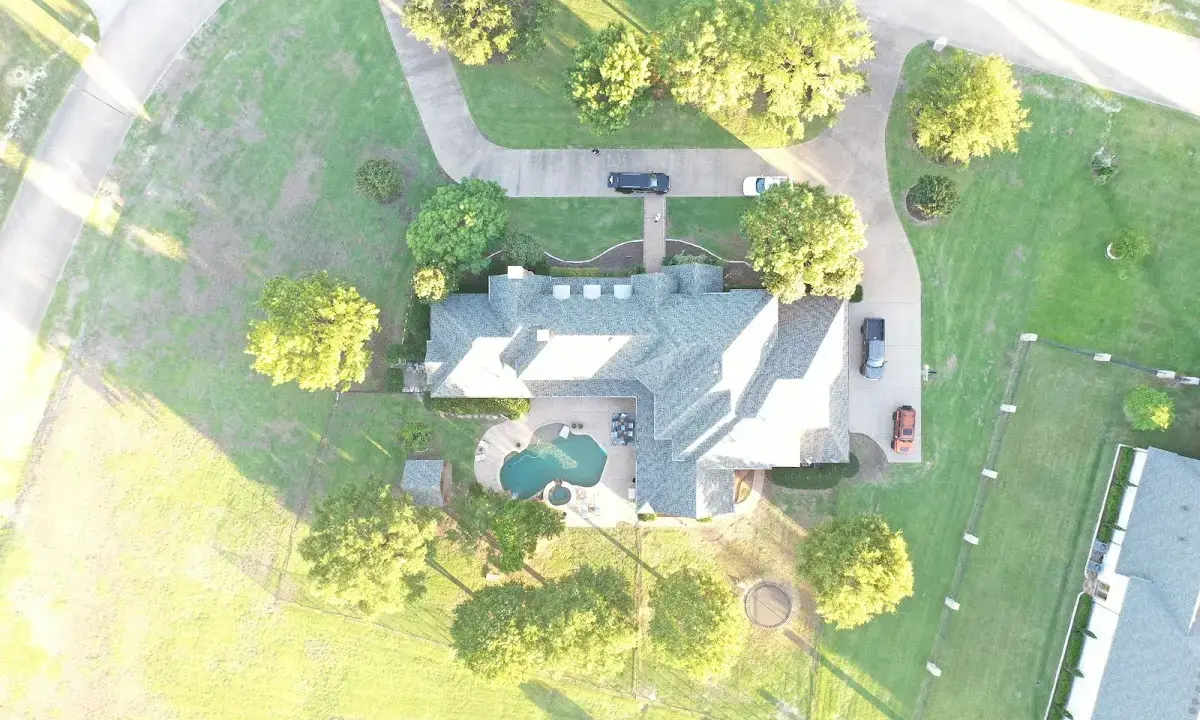 New shingle roof installation on a home in Whitefish